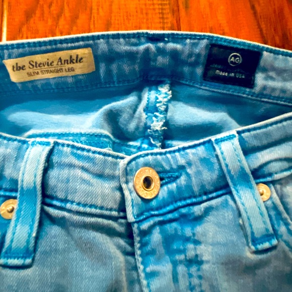 AG Adriano Goldschmied Turquoise Skinny Jeans - Picture 5 of 10